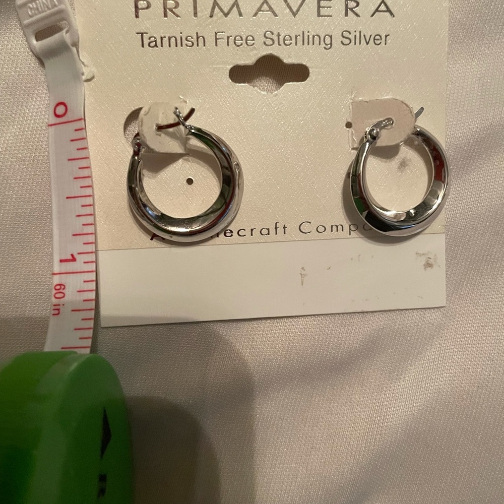 🆕Sterling Silver hoop earrings - Picture 3 of 3